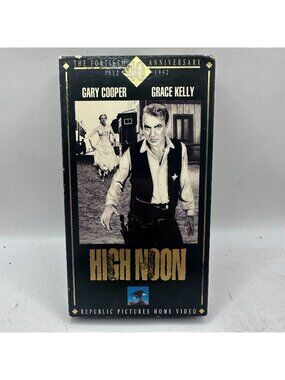 High Noon VHS 40th Anniversary Edition 1992 Gary Cooper Grace Kelly Classic West